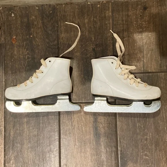 Kids | ice skates white (size 10Y) dual blades - Picture 3 of 7